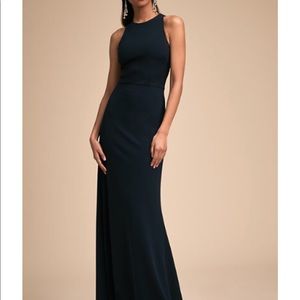 BHLDN KLARA MIDNIGHT FLOOR LENGTH DRESS